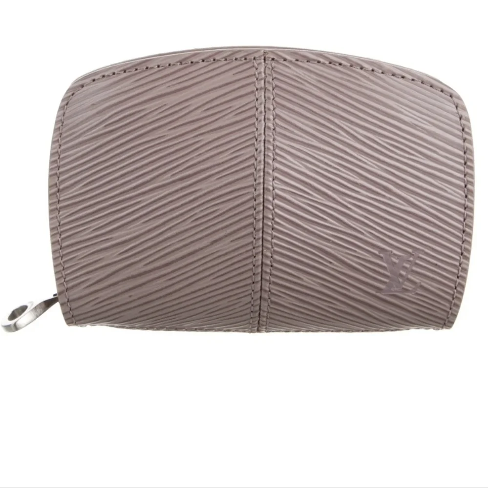 Louis Vuitton Lilac Demi-Lune Epi Leather Porte Monnaie Zip Coin Case Wallet